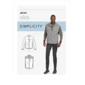 Simplicity 9191.A Patron de Couture, Papier, Blanc, A (S-M-L-XL-XXL)