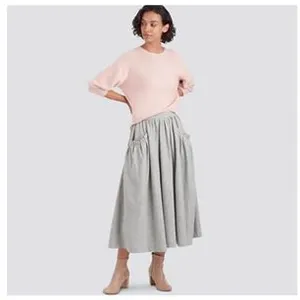 Patron Simplicity 9180 - Jupe longue froncée taille et ample du 34 au ... pas cher