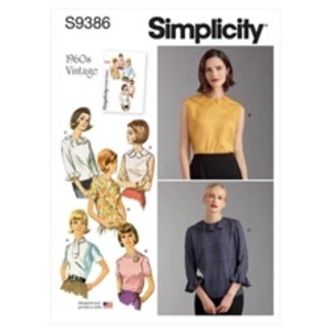 GENERIQUE Simplicity Patron de couture S9386 Ensemble de chemisiers pour femme