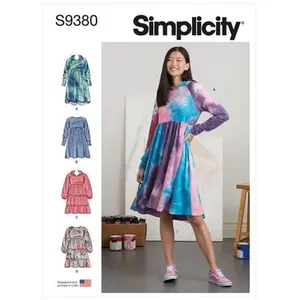 GENERIQUE Patron Simplicity 9380 - Robes sweat pour femme 34 au 52 FR(...) -