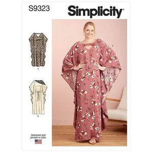 GENERIQUE Patron Simplicity 9323.A - Robe Femme style Caftan du 34 au 52 (FR)(...) -