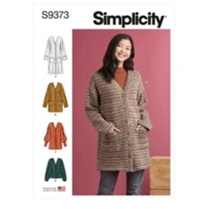 Simplicity Patron de couture S9373 Cardigans en tricot pour femme