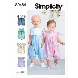 GENERIQUE Patron Simplicity 9484 - Barboteuses pour bébés(...) -