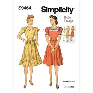 GENERIQUE Patron Simplicity 9464 - Robe pour jeunes filles S9464.H5(...) -