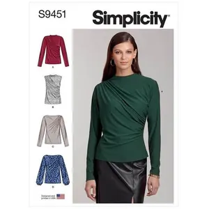 GENERIQUE Patron Simplicity 9451 - Hauts en tricot pour femme du 34 au 50 FR(...) -