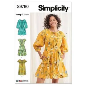 GENERIQUE Patron Simplicity 9780 - Robe du 34 au 52 FR(...) -