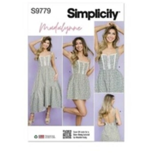 GENERIQUE SIMPLICITY Madalynne Intimates K5 SS9779K5 Robe pour femme en deux longueurs
