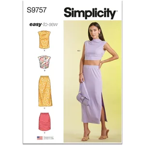 Patron Simplicity 9757 - Haut en tricot du 34 au 52 FR(...) -