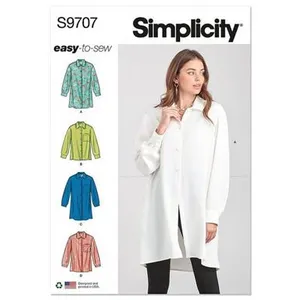 GENERIQUE Patron Simplicity 9707 - Chemisier du 32 au 48 FR(...) -