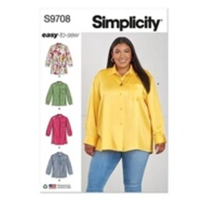 GENERIQUE SIMPLICITY SS9708W2 Chemises pour femme W2 (20W-22W-24W-26W-28W)