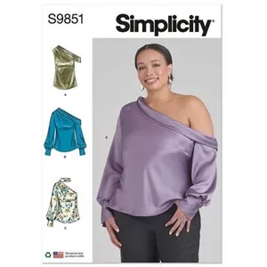 GENERIQUE Patron Simplicity 9851 - Hauts pour dames et femmes(...) - pas cher