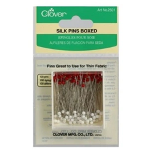 GENERIQUE Boite de 100 épingles pour soie - Clover(...) - Rouge/Blanc