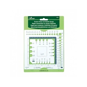 GENERIQUE Clover Règle Swatch et jauge à Aiguille, Plastique Pet, Autre, Taille unique
