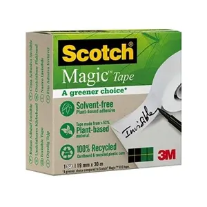Comparateur de prix : SCOTCH MAGIC RUBAN ADHÉSIF 19 MM X 30 M TRANSPARENT 90091930