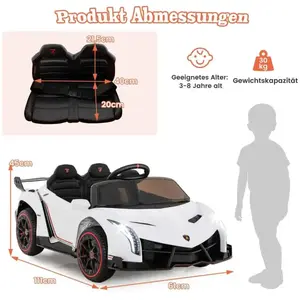 Northix Voiture électrique Lamborghini pour enfants avec télécommande, phares ... pas cher