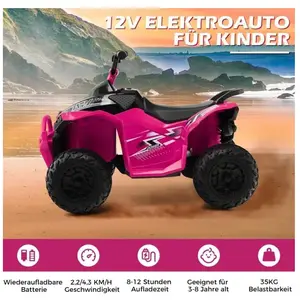 Northio Quad électrique pour enfants 12V avec vitesse et vitesse de 2,2/4,3 km... pas cher