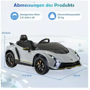 Northio Voiture électrique pour enfants Lamborghini avec télécommande et ampli... pas cher