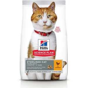 HILL'S Science Plan Sterilised Adult au Poulet - Croquettes pour chat pas cher