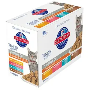 HILL'S Science Plan Sterilised Adult en Sachets - Pâtées pour chat pas cher