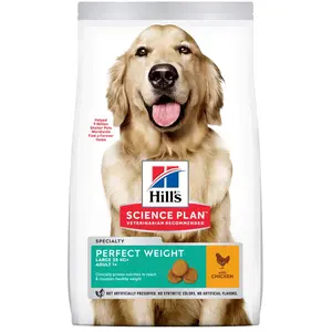 Hills 2x12kg Adult 1+ Perfect Weight Large poulet Hill's Science Plan - Croq... pas cher