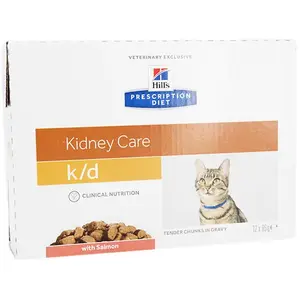 Comparateur de prix : Hill's Prescription Diet k/d Feline au Saumon | 12 x 85 g