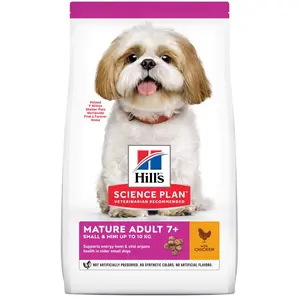 Comparateur de prix : Hills Hill´s Sp Mature 7+ Petit Mini Nourriture Pour Chiens Au Poulet 1.5kg