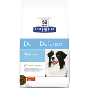Comparateur de prix : 12kg Derm Defense poulet Hill's Prescription Diet croquettes pour chien