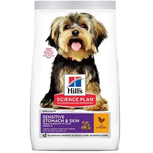 Hills Hill's Science Plan Adult 1+ Sensitive Stomach & Skin Small & Mini pou... pas cher