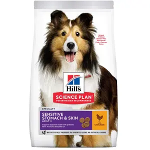 Comparateur de prix : 2,5kg Adult 1+ Sensitive Stomach & Skin Medium poulet Hill's Science P...
