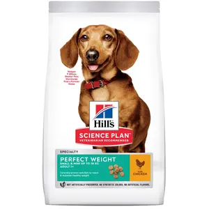 Comparateur de prix : 1,5kg Adult 1+ Perfect Weight Small & Mini poulet Hill's Science Plan ...