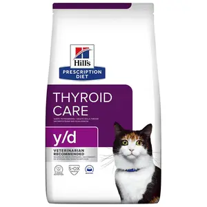 Comparateur de prix : 3kg y/d Thyroid Care Hill's Prescription Diet - Croquettes pour chat