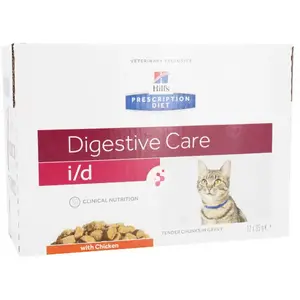 Comparateur de prix : Hill's Prescription Diet i/d Feline Digestive Care Chicken | 12 x 85 g