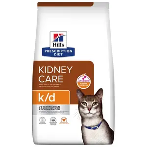 Comparateur de prix : Hills Croquettes K/D Kidney Care Poulet Chat Sac 3 Kg - Prescription Diet