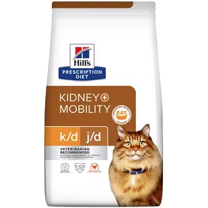 Comparateur de prix : Hills Hill´s Pd K/d Rein + Mobilité Nourriture Pour Chats 3 Kg