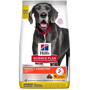 Hills 2x14kg Adult Perfect Digestion Large Hill's Science Plan - Croquettes ... pas cher
