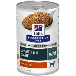 12x370g w/d Diabetes Care poulet Hill's Prescription Diet - Pâtée pour chien
