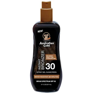 Australian Gold Sunscreen Spf30 Spray Gel Instant Bronzer 237ml