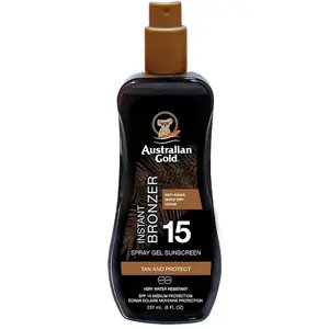 Comparateur de prix : Australian Gold Gel Spray Avec Protection Solaire Spf 15 Instantanée 237ml