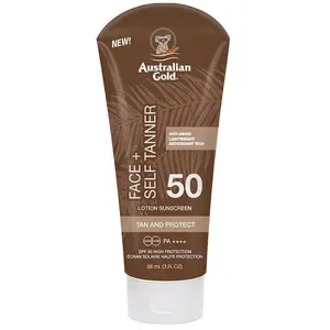 Australian Gold Face + Self Crème Solaire SPF50, 88 ml