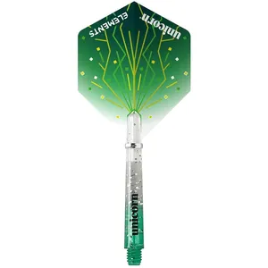 Unicorn Gripper 4 Elements combo deux tons flight & shaft vertVendu paramazon