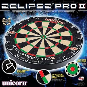 Comparateur de prix : Unicorn Cible de fléchettes Eclipse Pro2 Unisexe, Noir, Taille Unique