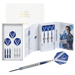 Comparateur de prix : Unicorn Champion du Monde Naturel Fléchettes Unisexe, Bleu/Argent, 22 g