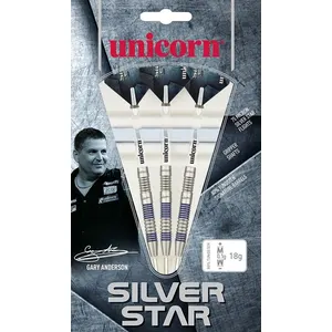 Unicorn Silver Star 80% Tungsten-Gary Anderson Fléchettes Homme, 14 cmVendu paramazon
