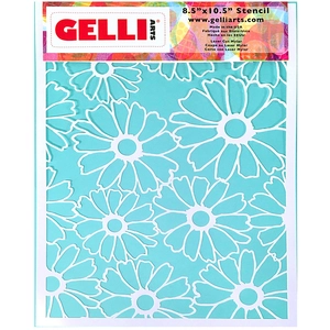 Gelli Arts Pochoir Fleurs pour Impression 20.3 x 25.4 cmVendu parscrapmalin