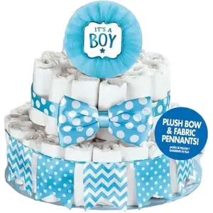 Amscan kit décoration gâteau pour Baby Shower Garçon (4 pièces) pas cher