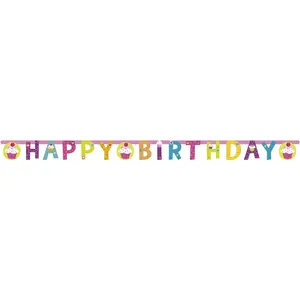 Comparateur de prix : Amscan - 997216 - Guirlande Happy Birthday Cupcake - 180 x 15 cm