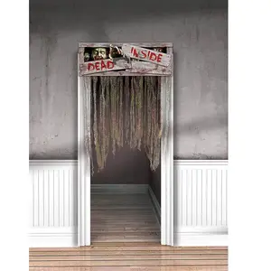 Comparateur de prix : Amscan Rideau de Porte en Tissu Dead Inside Halloween 137.1 x 96.5 cm