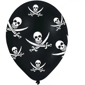 Comparateur de prix : RueDeLaFete Ballon De Baudruche - Pirate Party x 6