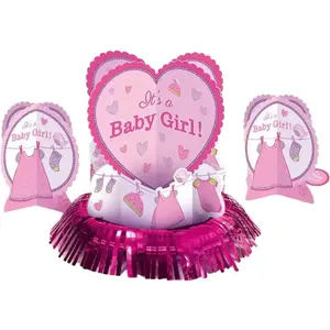 Amscan Merkloos / Sans marque With Love - Girl Table Decoration Kit /4 pas cher