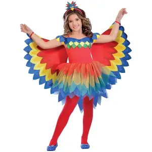 déguisement perroquet fille - 5/6 ans - multicolore - amscan 9903518Vendu paramazon